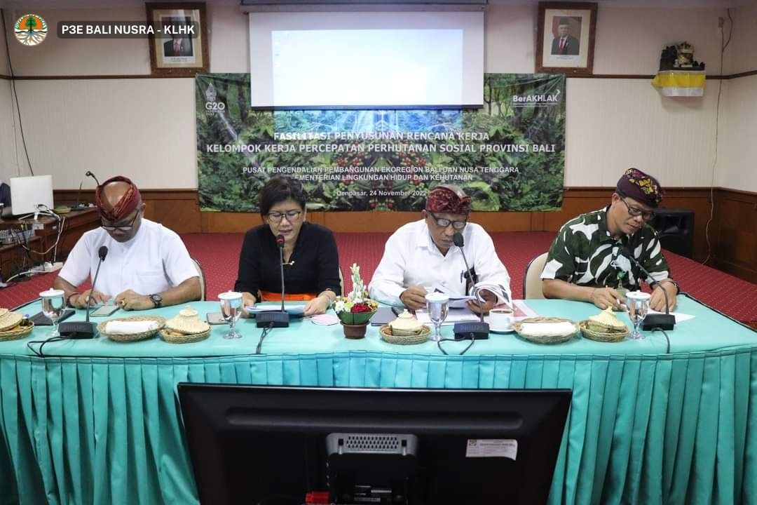 Pertemuan Penyusunan Rencana Kerja Kelompok Kerja Percepatan Perhutanan Sosial Provinsi Bali